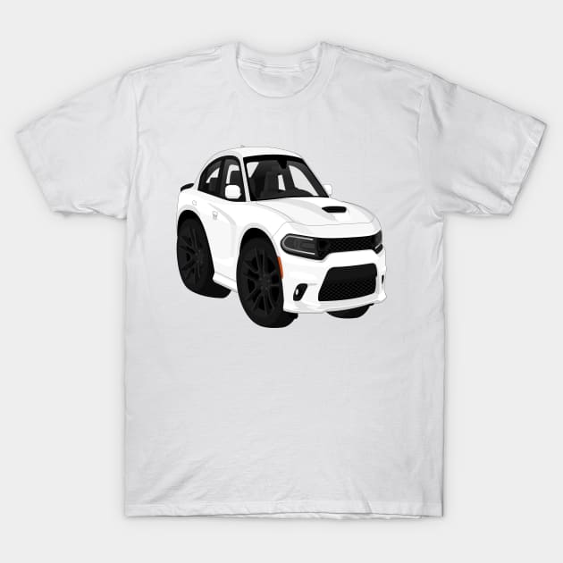 Charge White T-Shirt by VENZ0LIC